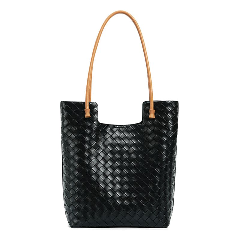 schultertasche damen leder schwarz