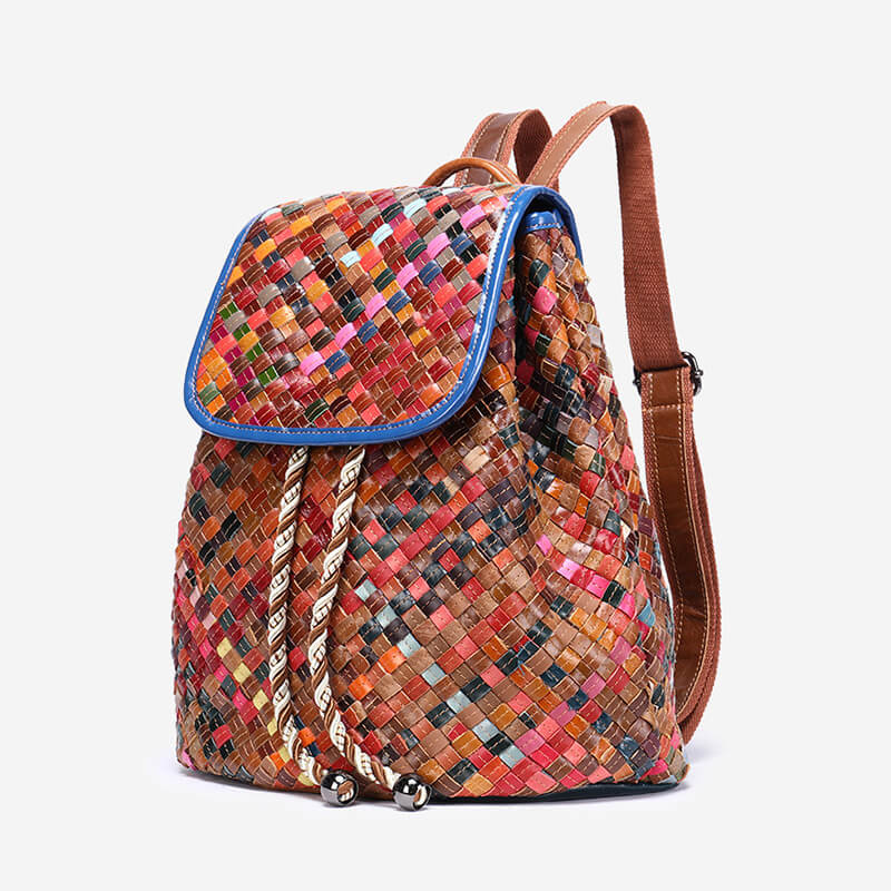 rucksack damen geflochten