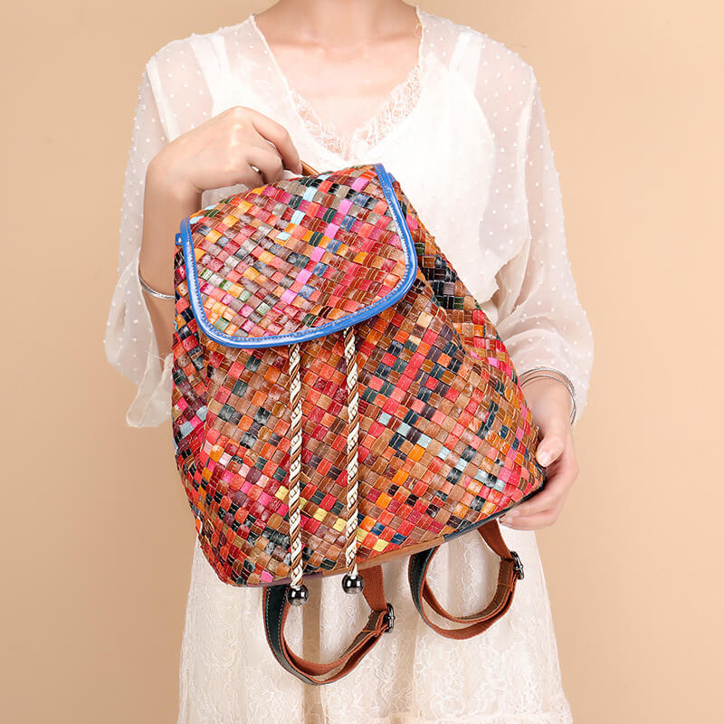 tagesrucksack leder damen