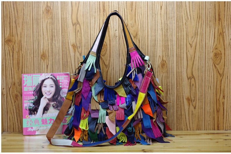 handtasche damen leder bunt