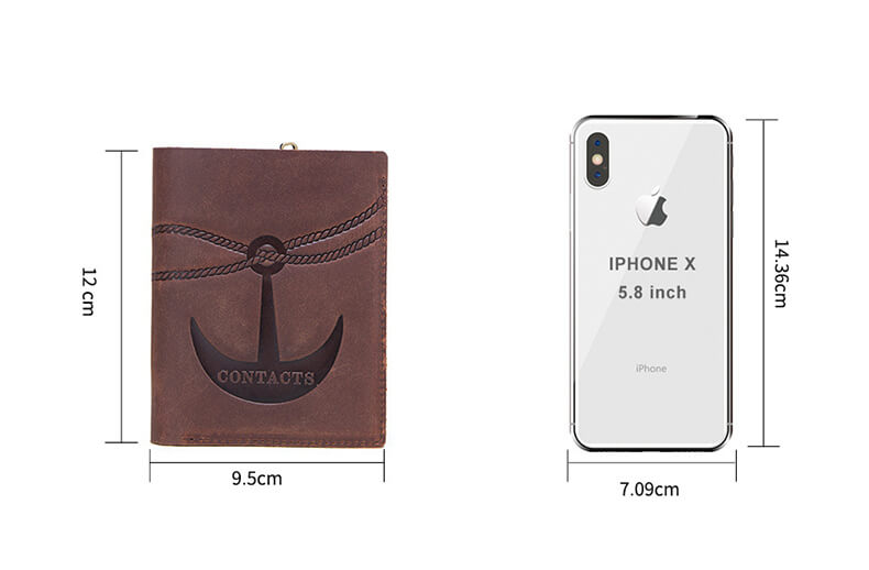 Geldbörse Herren Leder kleines Portemonnaie für Hosentasche Hochformat Brieftasche