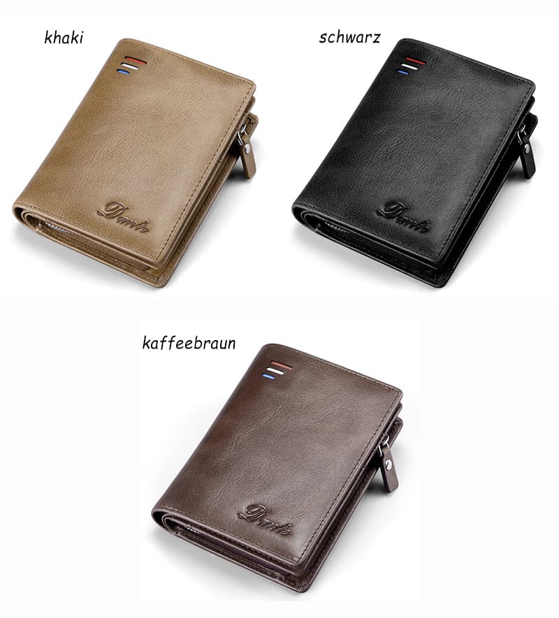 pgeldbörse herren leder mit münzfach