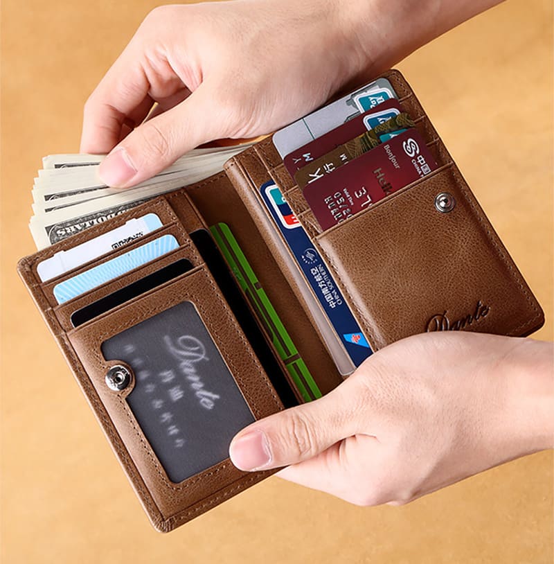 ortemonnaie herren leder mit münzfach