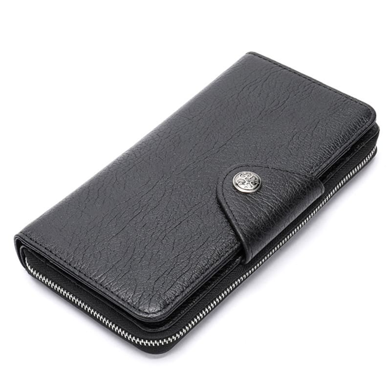 portemonnaie damen schwarz leder