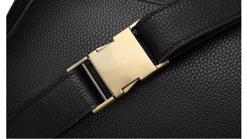Herren Hüfttasche schwarz Leder Bauchtasche Männer