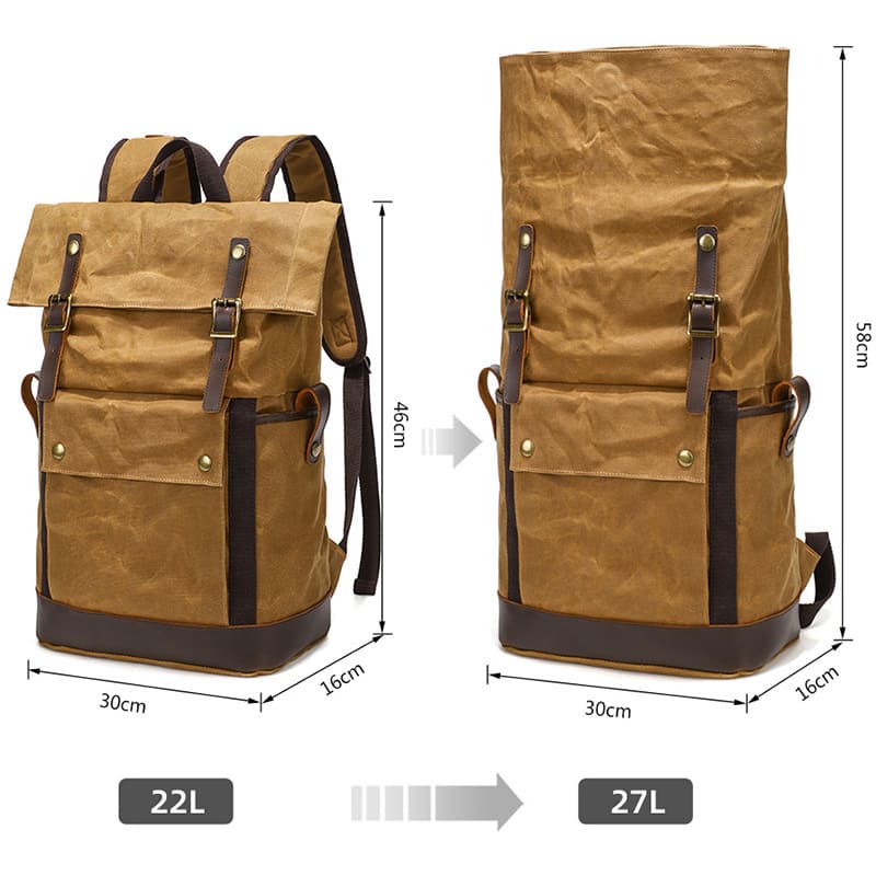 rolltop rucksack herren wasserdicht
