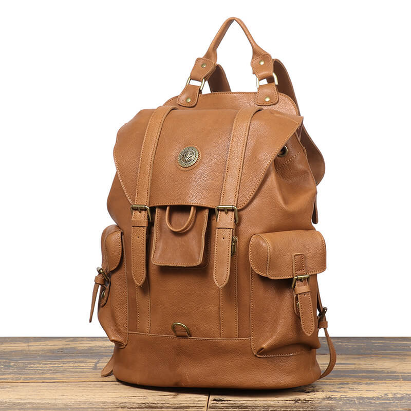 leder rucksack herren groß