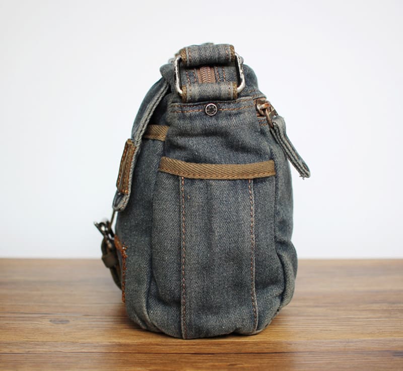 Herren Umhängetasche Jeans Denim Messenger Tasche