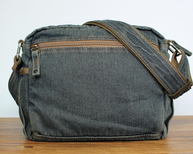 Herren Umhängetasche Jeans Denim Messenger Tasche