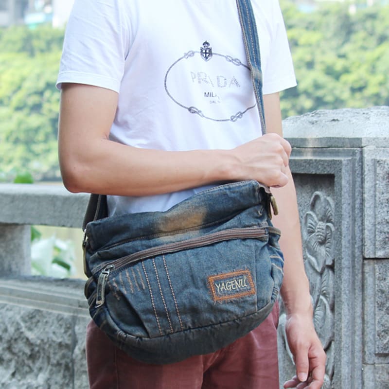 umhängetasche denim