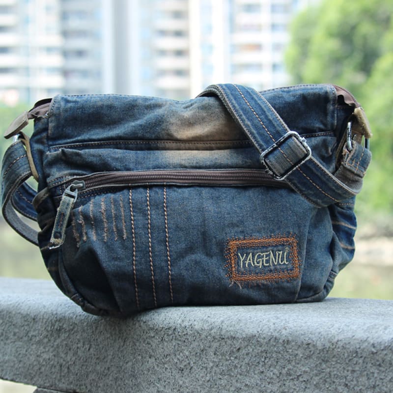 messenger bag jeans