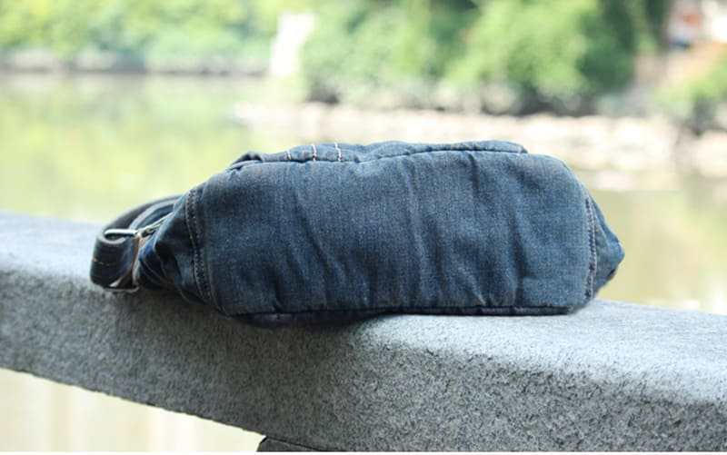 Herren retro Umhängetasche Outdoor aus Denim Messenger Bag Jeans