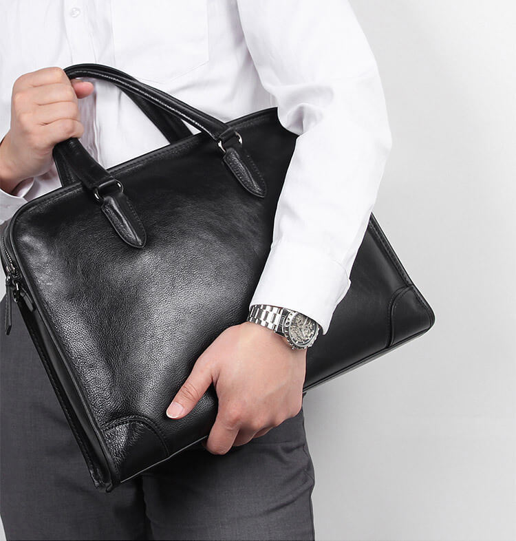 klassische aktentasche leder