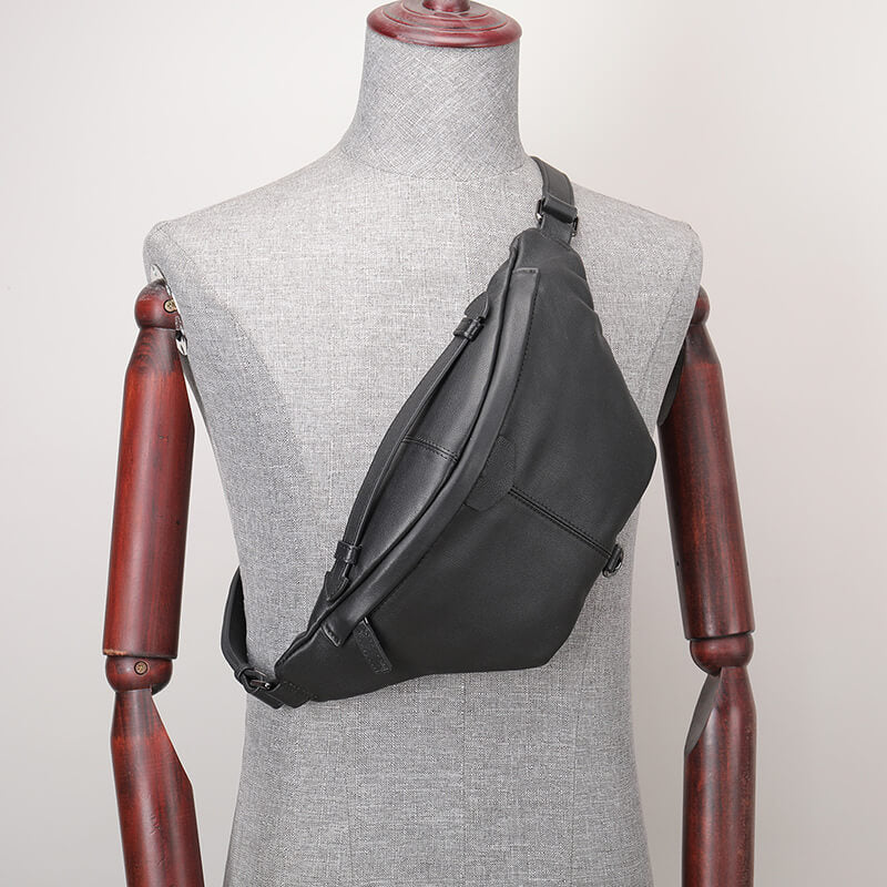 hüfttasche leder schwarz