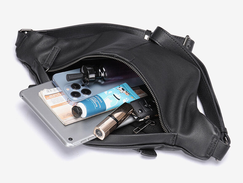 Hüfttasche Tasche für über die Schulter Damen Leder Brusttasche Umhängetasche