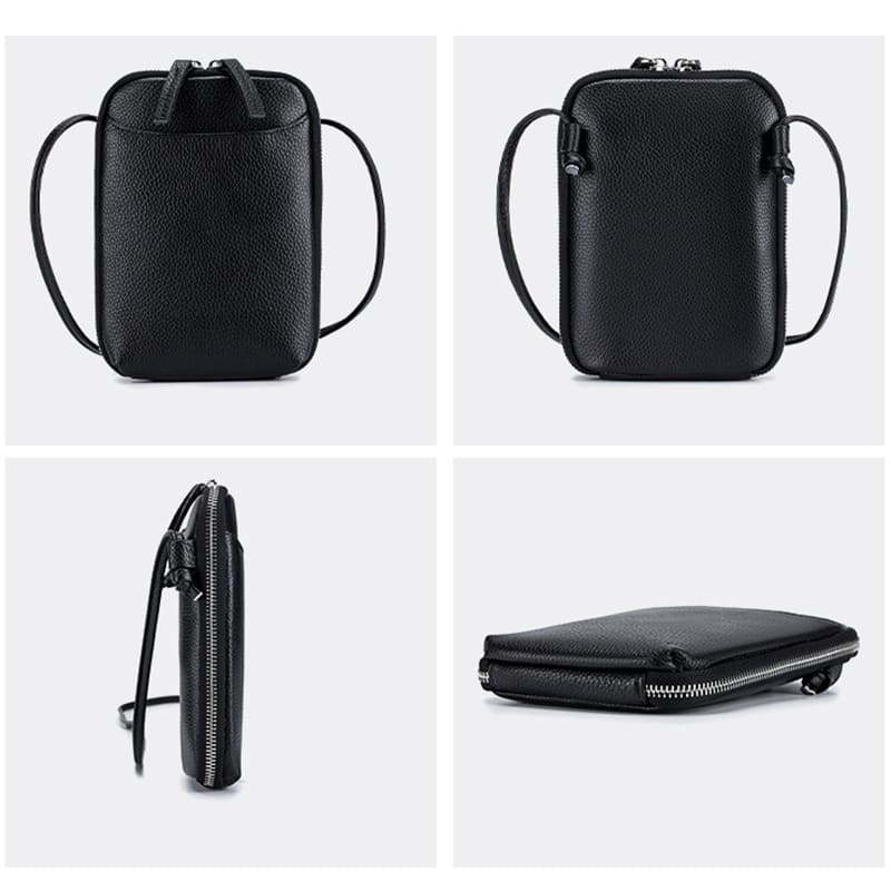 Kleine Umhängetasche Damen aus Leder Handytasche zum Umhängen