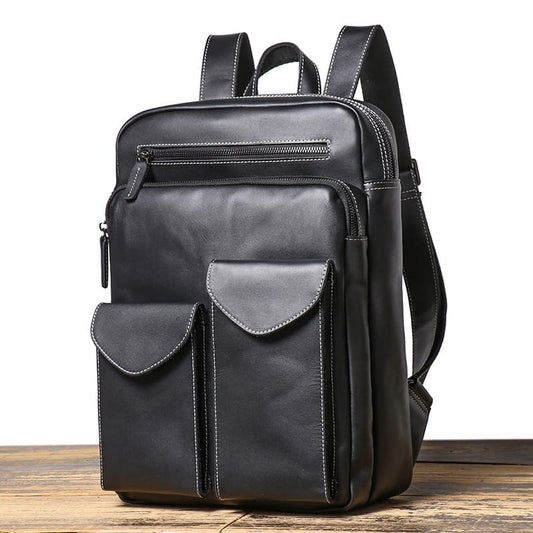 business rucksack herren leder schwarz