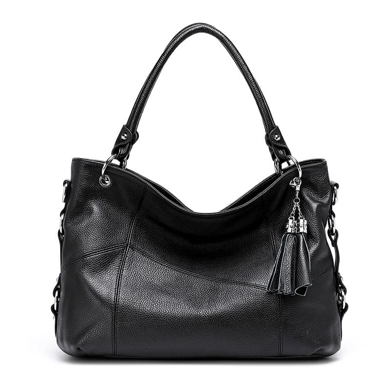 umhängetasche damen leder schwarz