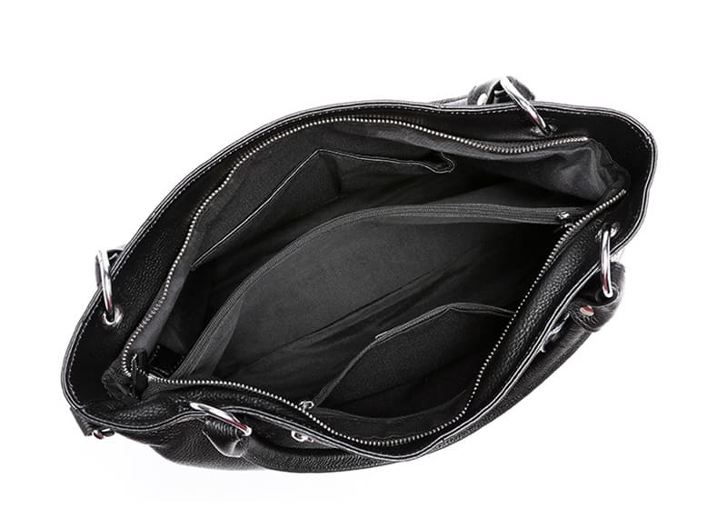 Leder Handtasche Damen Umhängetasche Schultertasche elegant mittelgroß