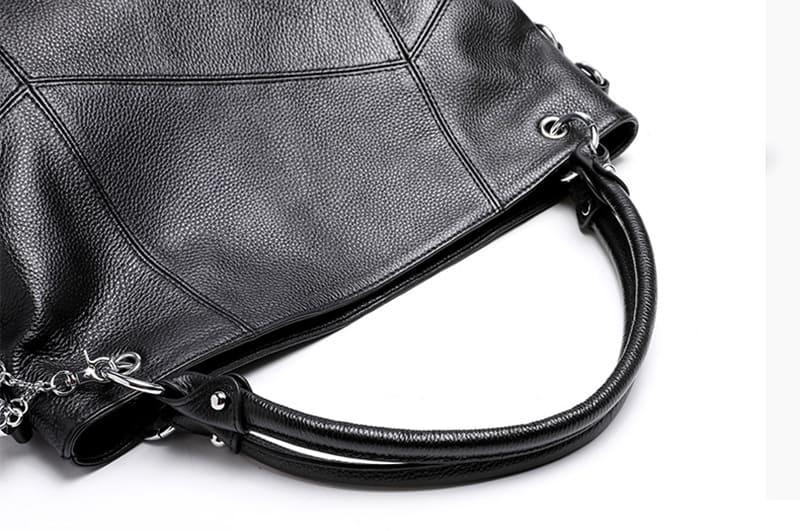 Leder Handtasche Damen Umhängetasche Schultertasche elegant mittelgroß