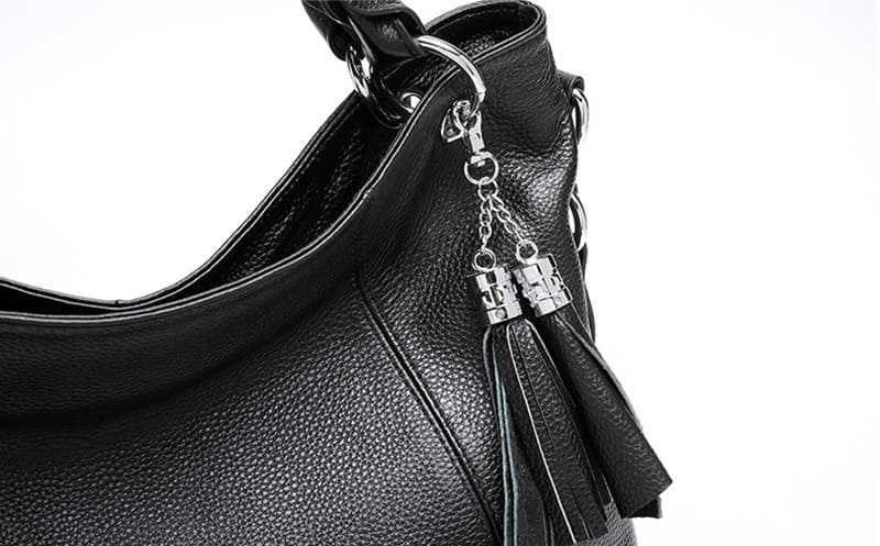 Leder Handtasche Damen Umhängetasche Schultertasche elegant mittelgroß