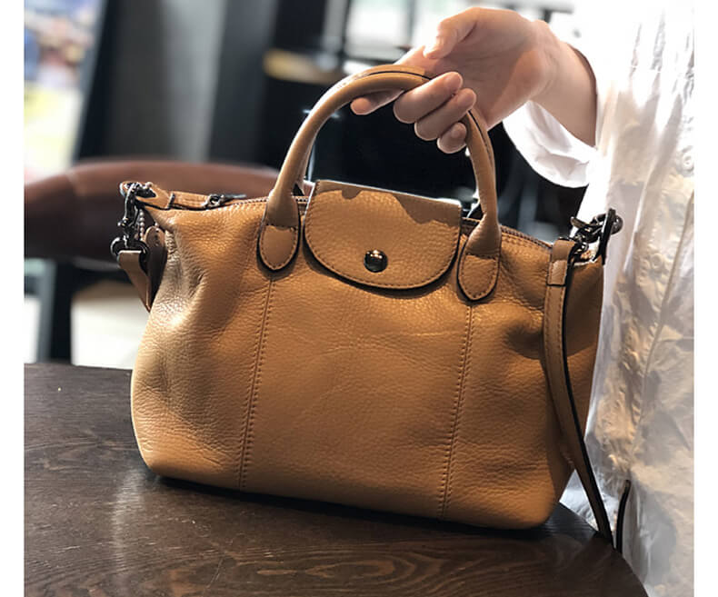 umhängetasche damen leder braun