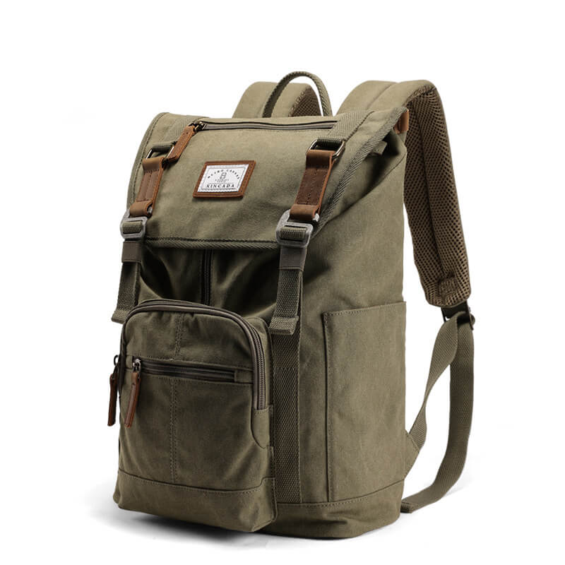 vintage canvas rucksack herren