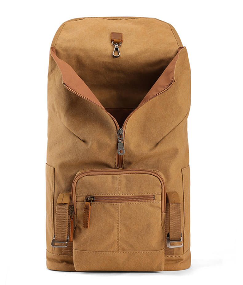 Rucksack Herren Canvas für Schule und Reise mit Laptopfach