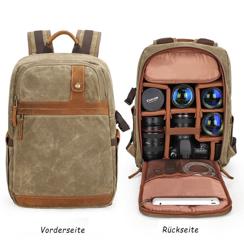 rucksack kamera equipment