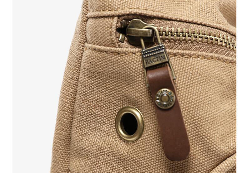 Männer kleine Brusttasche aus Canvas Rucksack Herren mit einem Gurt