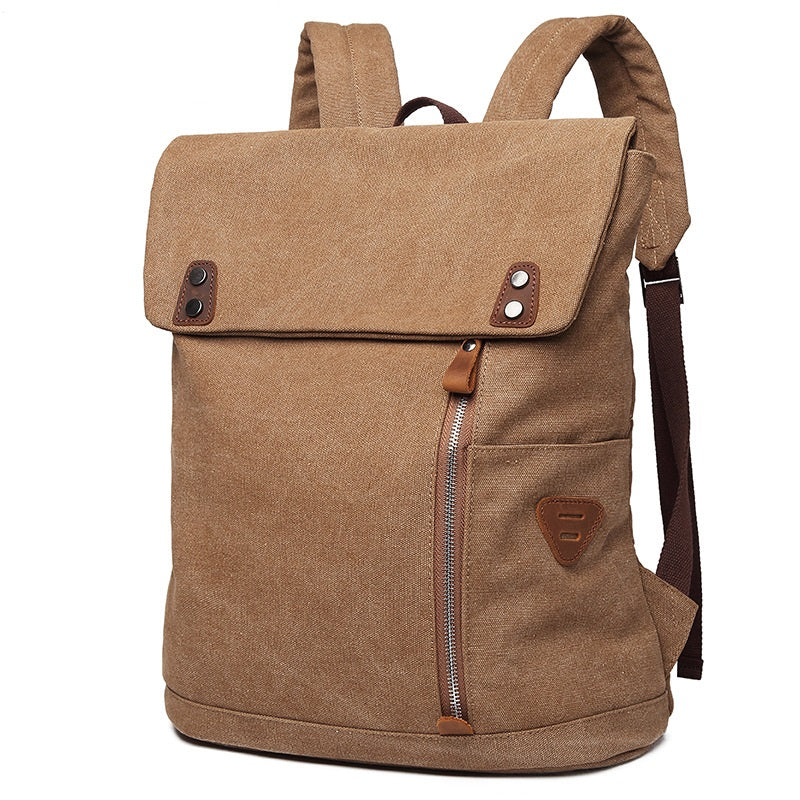 Herren Reiserucksack aus Canvas mit Laptopfach Tagesrucksack Wandern