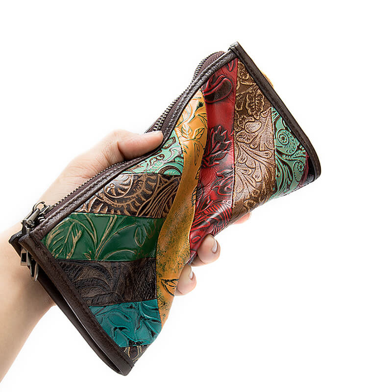 portemonnaie zum umhängen leder