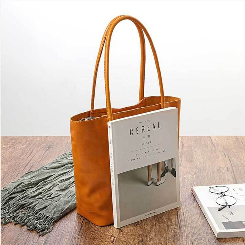 schultertasche damen braun leder