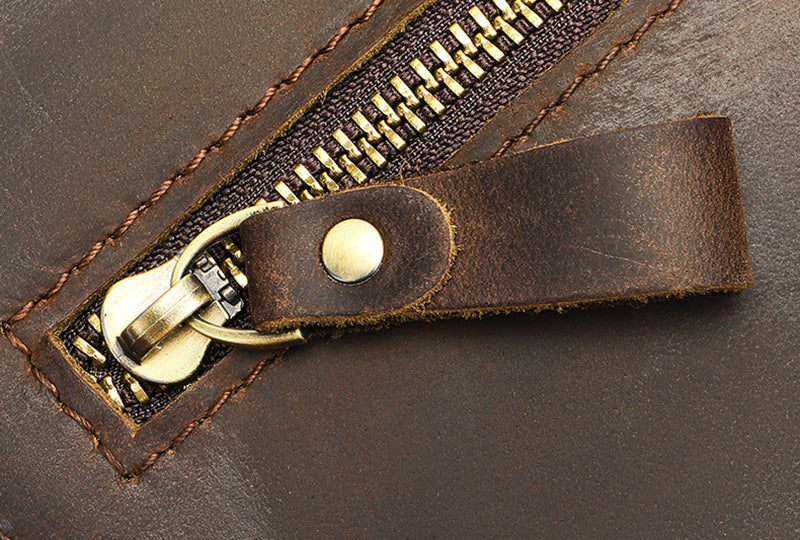 kleine Umhängetasche Leder Herren Vintage Hochformat für Alltag