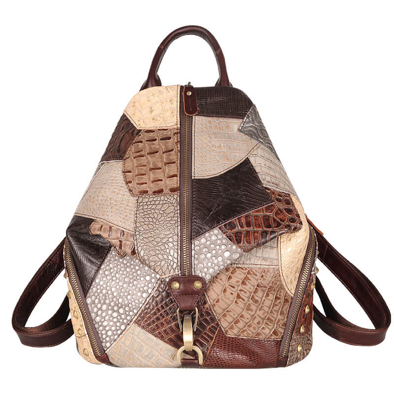 rucksack damen leder bunt