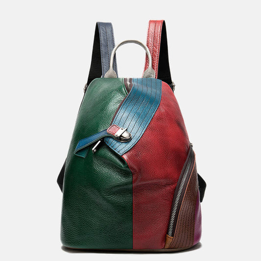lederrucksack patchwork