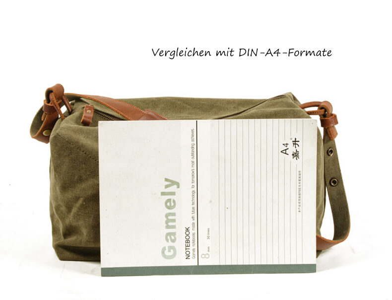 Retro Canvas Herren Reisetasche Segeltuch Umhängetasche für Reisen Messenger Bag