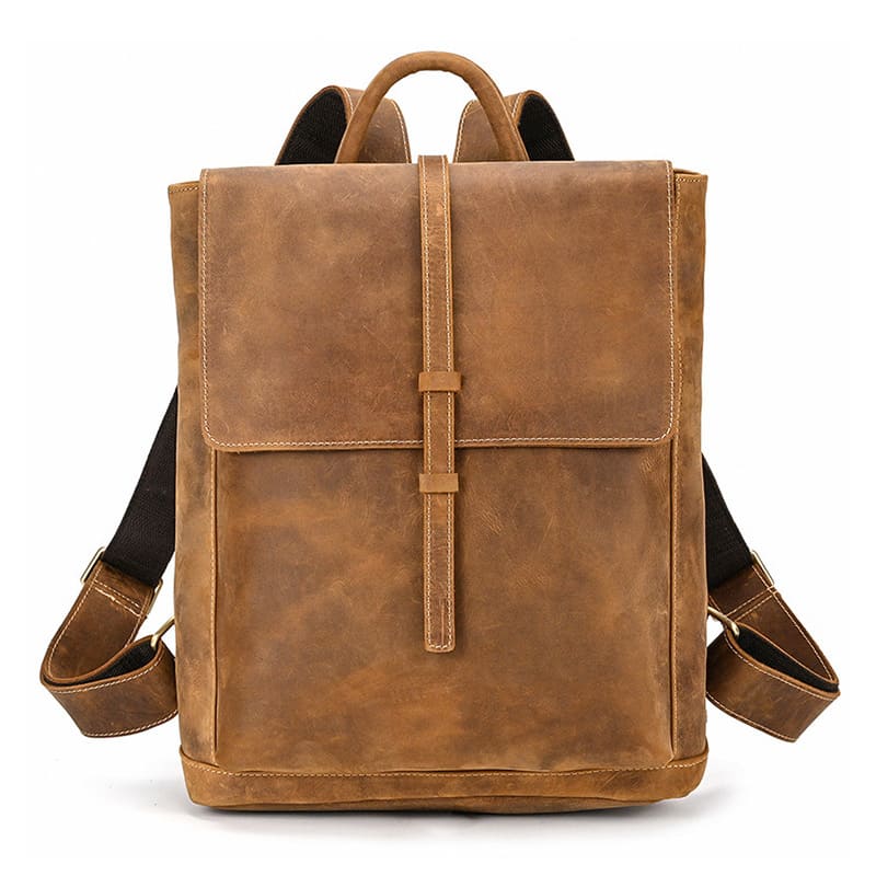 rucksack laptopfach leder