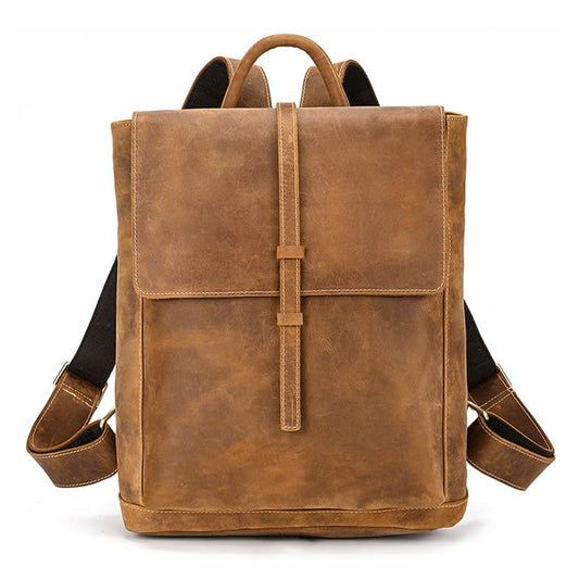 rucksack laptopfach leder