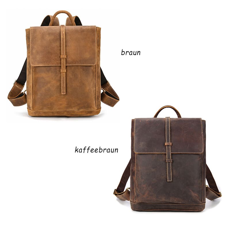 leder rucksack herren vintage