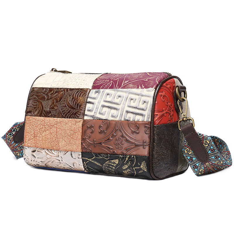 ledertasche patchwork