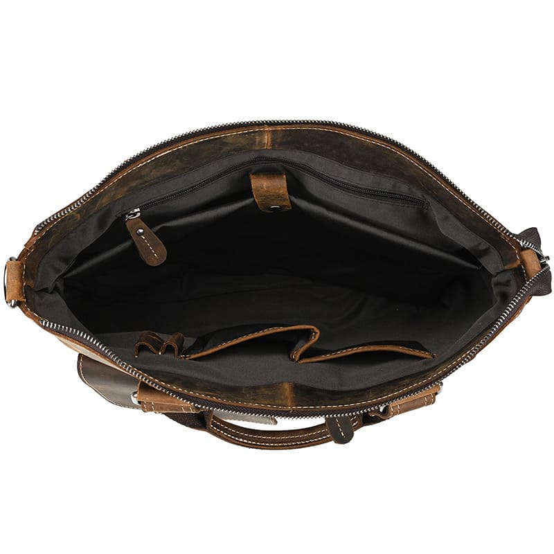 Retro Umhängetasche Herren Leder Vintage Businesstasche Aktentasche