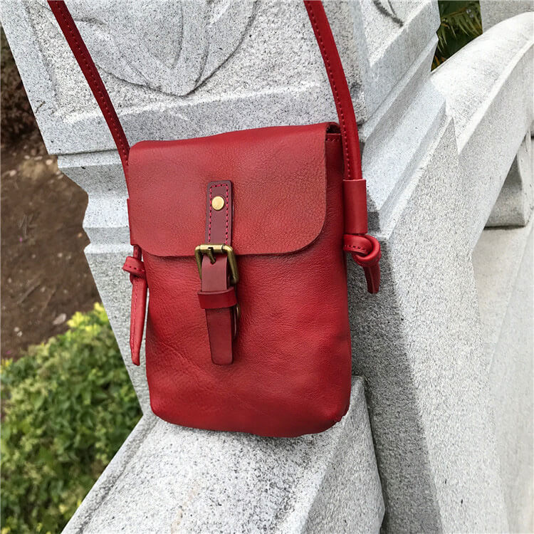 kleine umhängetasche damen rot