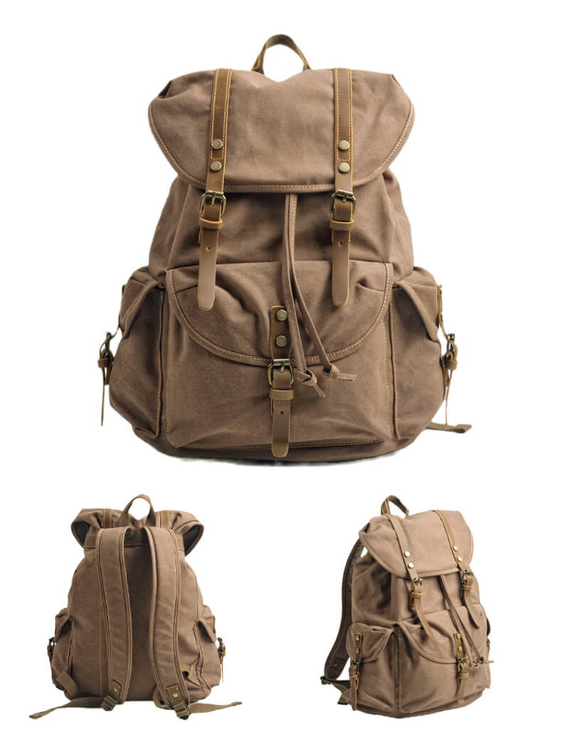 rucksack herren braun
