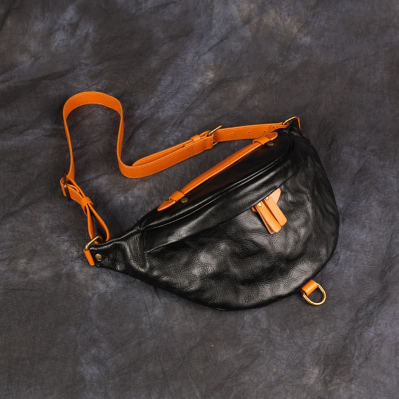 bauchtasche herren leder schwarz