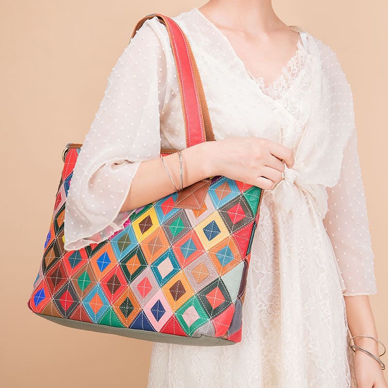 schultertasche damen bunt