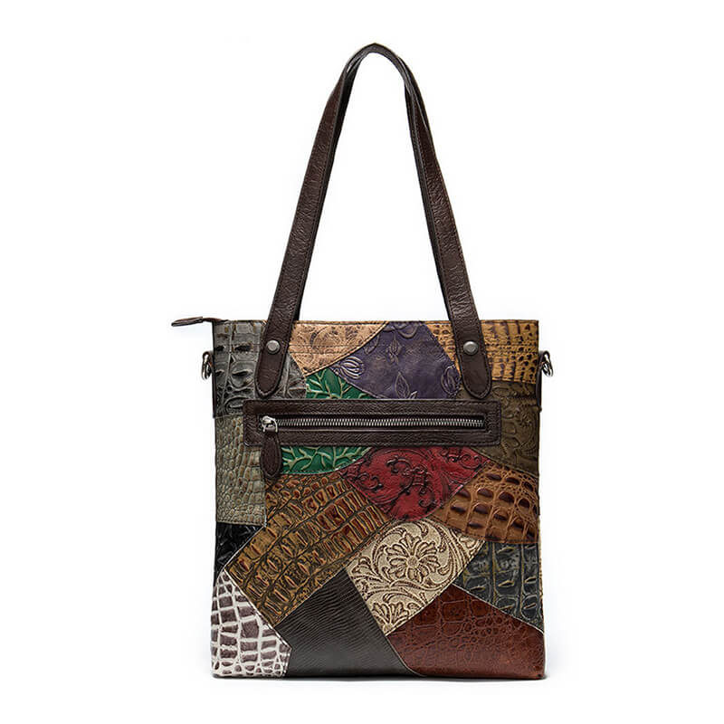 ledertasche patchwork