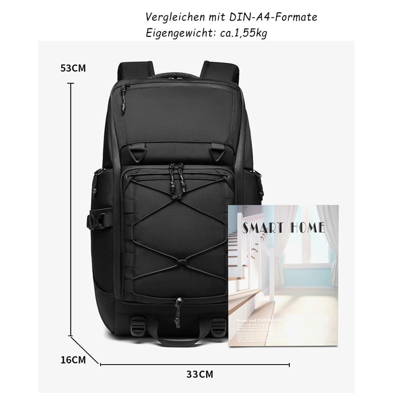 Sportlicher Rucksack Backpack Oxford Herren wasserdichter Reisenrucksack Bergsteigen