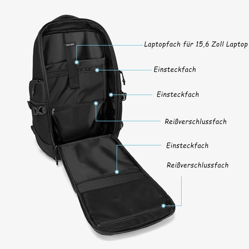 Sportlicher Rucksack Backpack Oxford Herren wasserdichter Reisenrucksack Bergsteigen