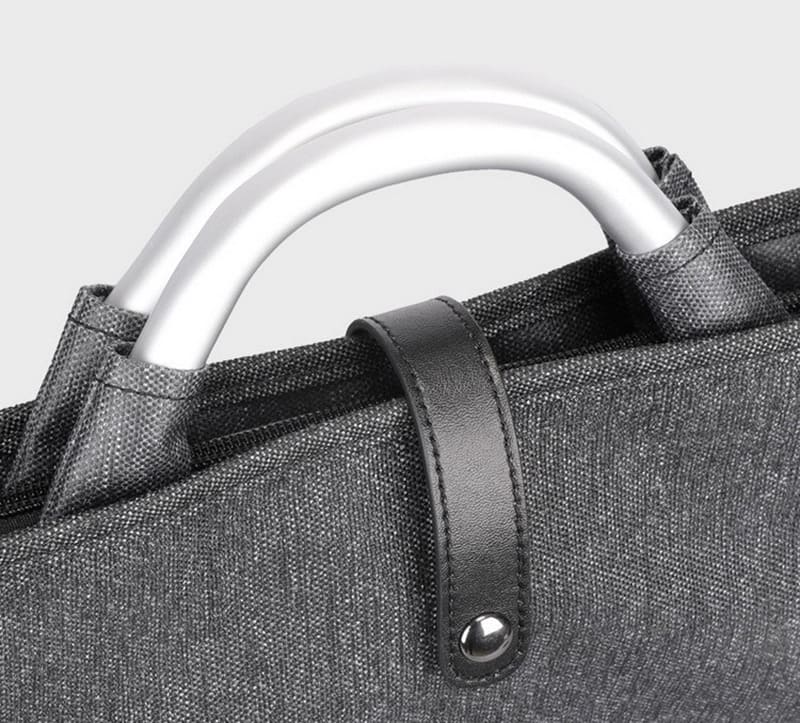 wasserdichte Umhängetasche Herren Nylon mit Aluminiumgriff für Uni und Arbeit erweiterbare Tasche